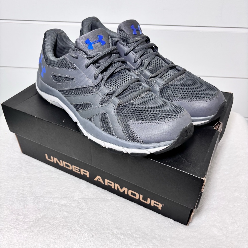 Under Armour‎ Men's Multi-sport Gray Blue
 Training Shoes Size 11